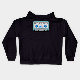 fontaines dc blue cassette Kids Hoodie